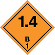 HAZ86 - GHS Label - Explosive Hazard 1.4 B