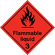 HAZ01 - IMDG Label - Flammable Liquid 3