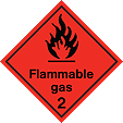 HAZ15 - IMDG Label - Flammable Gas 2