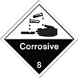 HAZ33 - IMDG Label - Corrosive 8