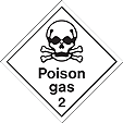 HAZ35 - IMDG Label - Poison Gas 2