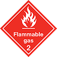 HAZ74 - IMDG Label - Flammable Gas 2