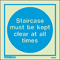 5148C - Jalite Staircase must be kept clear at all times - ISSA Code: 47.559.09