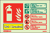 6407ID - Jalite Wet Chemical Fire Extinguisher Identification Sign
