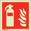 6422C - Jalite Fire Extinguisher Location Sign  - IMPA Code: 33.6100 - ISSA Code: 47.561.00