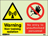 7592D - Jalite Warning Non-ionising radiation No entry to unauthorised personnel