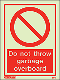 8277D - Jalite Do not throw garbage overboard