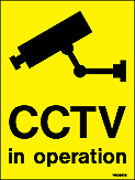 W9088DS - Jalite CCTV in operation Mirror Printed Double sided Sign